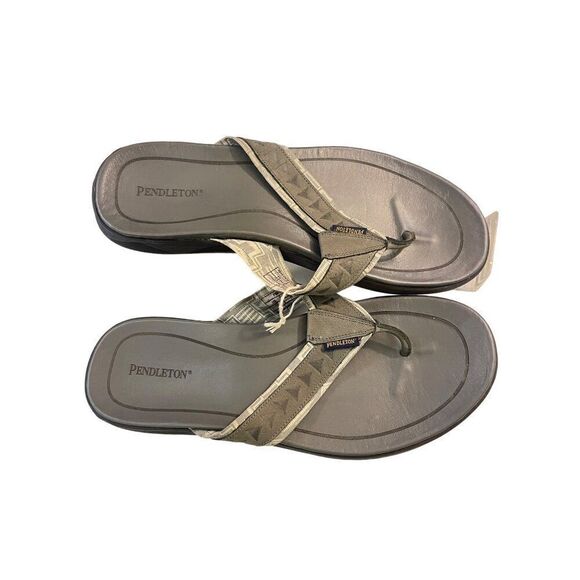 Pendleton Cannon Mens Beach Sandal Flip Flop Thong Steel Grey Size12 - Picture 2 of 4